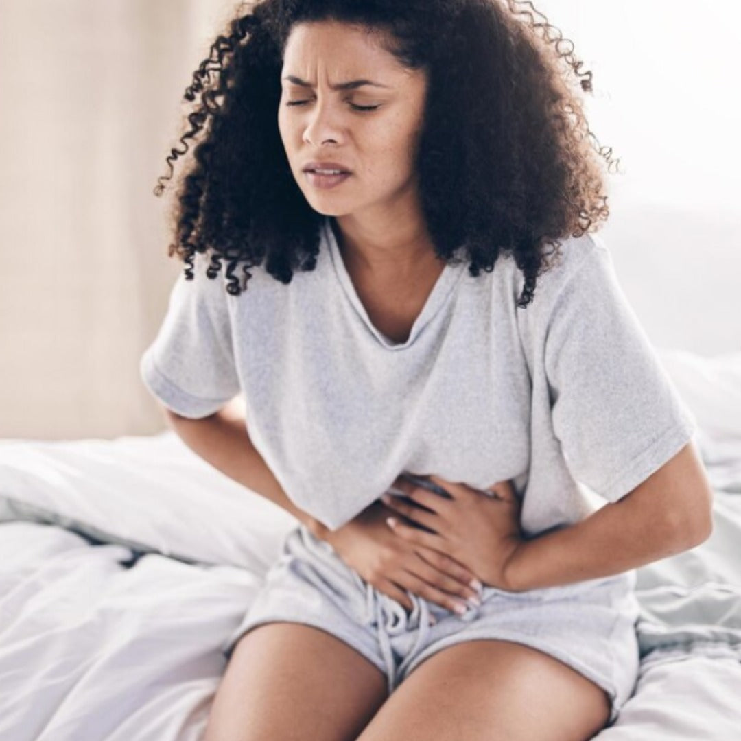 A girl in pain
