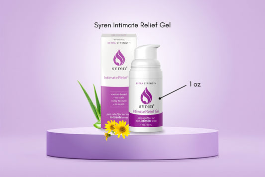 Syren Relief 1oz/30ML  Gentle Comfort with Lidocaine for Everyday Irritation Relief - Natural & Fragrance-Free Solution for Sensitive Areas