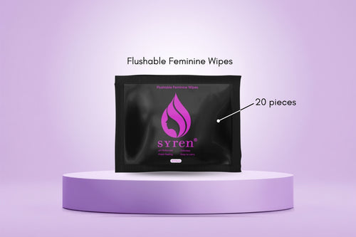 Syren Flushable Feminine Travel Wipes (20 pieces)