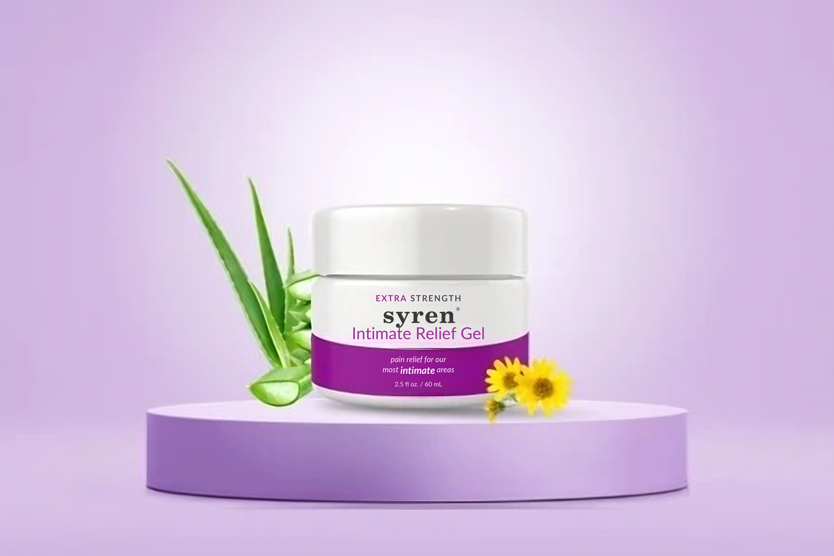 Syren Extra  Intimate Relief Gel - 2.5 fl oz / 60 mL - Gentle Comfort with Lidocaine  - Natural & Fragrance-Free Solution for Sensitive Areas