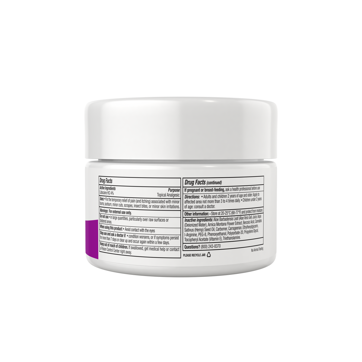 syren jar label 2.5oz